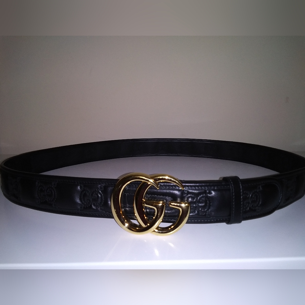 Worn Once: GG Marmont Matelassé Wide Belt - RARE SIZE 120 CM *Bonus Gift Bag* - Picture 4 of 9